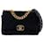 CHANEL Handbags Chanel 19 Black Linen  ref.1258317