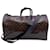 Louis Vuitton Luggage Keepall Brown Cloth  ref.1258497