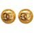 Chanel earrings Golden Metal  ref.1258790