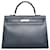 Kelly Hermès HERMES Handbags Blue Leather  ref.1258821