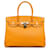 Birkin Hermès Bolsos HERMES Naranja Cuero  ref.1258844