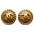 Chanel earrings Golden Metal  ref.1258888