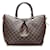 LOUIS VUITTON Handbags Brown Cloth  ref.1258896