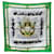 Hermès scarf Green Silk  ref.1259098