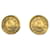 Cambon Brincos Chanel Dourado Metal  ref.1259137