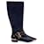 Boots Versace Cuir Noir  ref.1259207