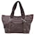 Mademoiselle Chanel Tote Bag Eight Knots Brown Leather  ref.1259209