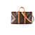 LOUIS VUITTON Travel bags Keepall Brown Leather  ref.1259241