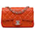 CHANEL Handbags Timeless/classique Orange Leather  ref.1259270
