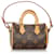 Speedy LOUIS VUITTON Bag charms Brown Cloth  ref.1259308