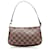 LOUIS VUITTON Handbags Pochette Accessoire Brown Linen  ref.1259316