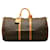 Keepall LOUIS VUITTON Travel bags Brown Leather  ref.1259359