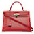 Kelly Hermès HERMES Handtaschen Rot Leder  ref.1259423