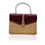 Gucci Handbag Sylvie Top Handle Dark red Wicker  ref.1259505