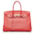 Birkin Hermès HERMES Handbags Red Leather  ref.1259609