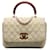 CHANEL Handbags Coco Handle White Tweed  ref.1259659