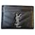 Saint Laurent Monogram Card Case/ Holder Black Leather  ref.1259894