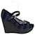 Louis Vuitton sandalias negras Negro Paño  ref.1259924