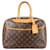 Deauville Louis Vuitton Canvas Monogram Alma PM Handbag Brown Leather  ref.1259964