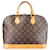 Alma Louis Vuitton Canvas Monogram Looping GM Shoulder Bag Brown Leather  ref.1259965