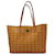 MCM Visetos Shopper Bag Tote Reversible Shopper Cognac Logo Print Handbag  ref.1260036