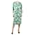 Prada Green floral-printed silk midi dress - size UK 6  ref.1260111