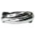 Cartier silver 18k white gold trinity ring Silvery  ref.1260126