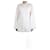 Céline Camisa larga blanca con botones - talla UK 8 Blanco Algodón  ref.1260130
