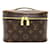 Bolsa Louis Vuitton Brown Monogram Nice Mini Vanity Case Marrom Couro Lona  ref.1260170