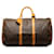 Louis Vuitton Brown Monogram Keepall 50 Leather Cloth  ref.1260195
