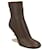 Fendi First - Brown nappa leather high-heel boots Beige  ref.1260263