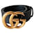 Marmont Gucci GG belt Black Leather  ref.1260385