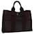Hermès HERMES Fourre Tout PM Hand Bag Canvas Leather Brown Auth bs12005 Cloth  ref.1260471