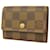 Louis Vuitton Porte monnaie plat Brown Cloth  ref.1261673