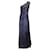 Autre Marque Vestido de um ombro em tule elástico com lantejoulas azul marinho da coleção Michael Kors / vestido formal Sintético  ref.1261855