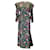 Autre Marque Leur Logette Vestido midi de algodão com estampa floral multicolorido preto de manga comprida Multicor  ref.1261969