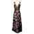 Autre Marque Robe Melia noire brodée et ornée de fleurs multicolores Bronx and Banco / robe formelle Polyester  ref.1262248