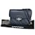 Chanel CC Navy blue Leather  ref.1262562
