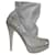 Autre Marque Ankle Boots with High Heels Grey Leather  ref.1262847