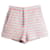 Autre Marque High Waist Shorts mit Streifen Rot Baumwolle  ref.1262859