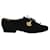 Bally Black Suede Lace Up Shoes with Golden Elements Leather  ref.1262863
