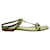 Autre Marque Green T-Strap Flat Sandal  ref.1262919
