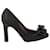 Autre Marque Black Satin High Heels with Bow  ref.1262937