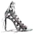 Autre Marque Embossed Leather Lace Up Heels Black Suede Python  ref.1262953
