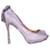Autre Marque Pink Grey Printed Heels With Bow  ref.1263000