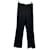 Autre Marque NON SIGNE / UNSIGNED  Trousers T.fr 40 Wool Black  ref.1263045