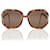 Autre Marque Vintage Braun TL1002 Übergroße Sonnenbrille mit Kristallen Kunststoff  ref.1263064