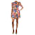 Autre Marque Multicoloured floral tiered mini dress - size UK 6 Multiple colors Viscose  ref.1263083