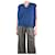 Autre Marque Blue v-neck jumper vest - size S Cashmere  ref.1263094