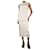 Prada Conjunto de falda y top con bordado inglés de flores color crema - talla UK 6 Crudo  ref.1263102